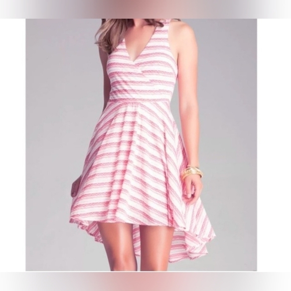 bebe Dresses & Skirts - Bebe Striped Racerback Dress